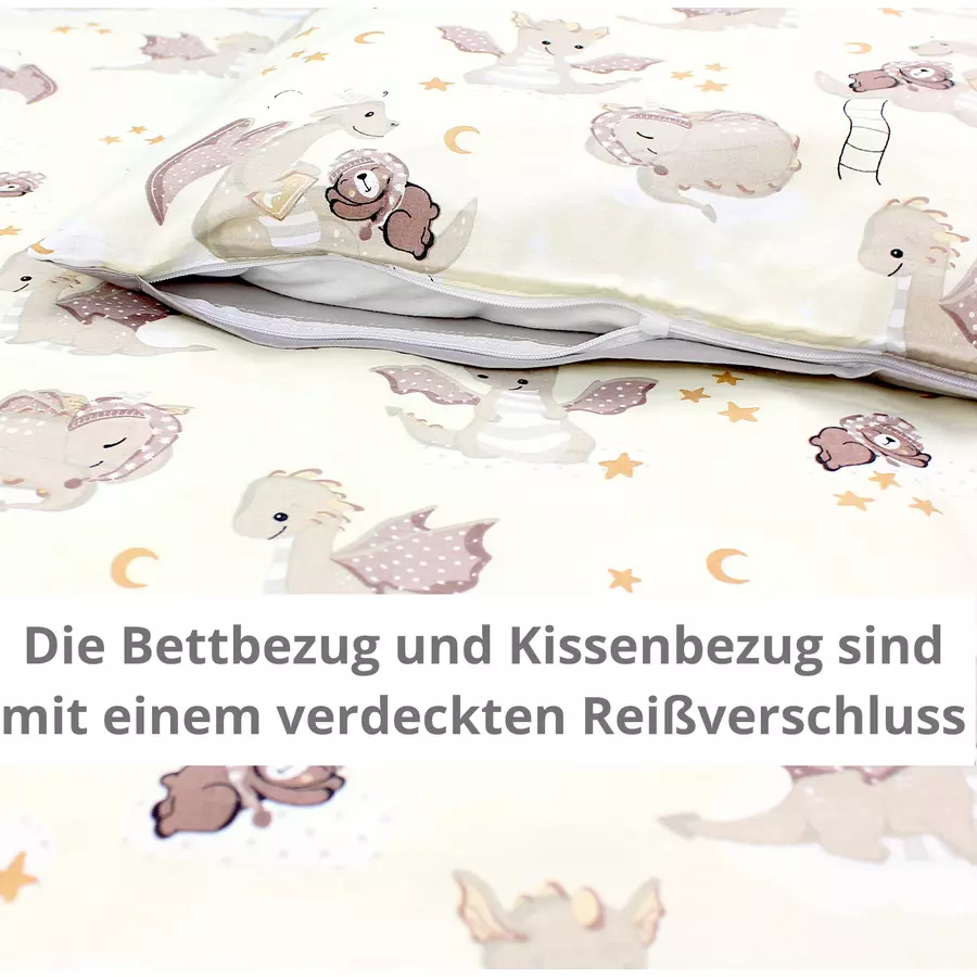 TupTam Kinder Bettwäsche Set 2-tlg gelb