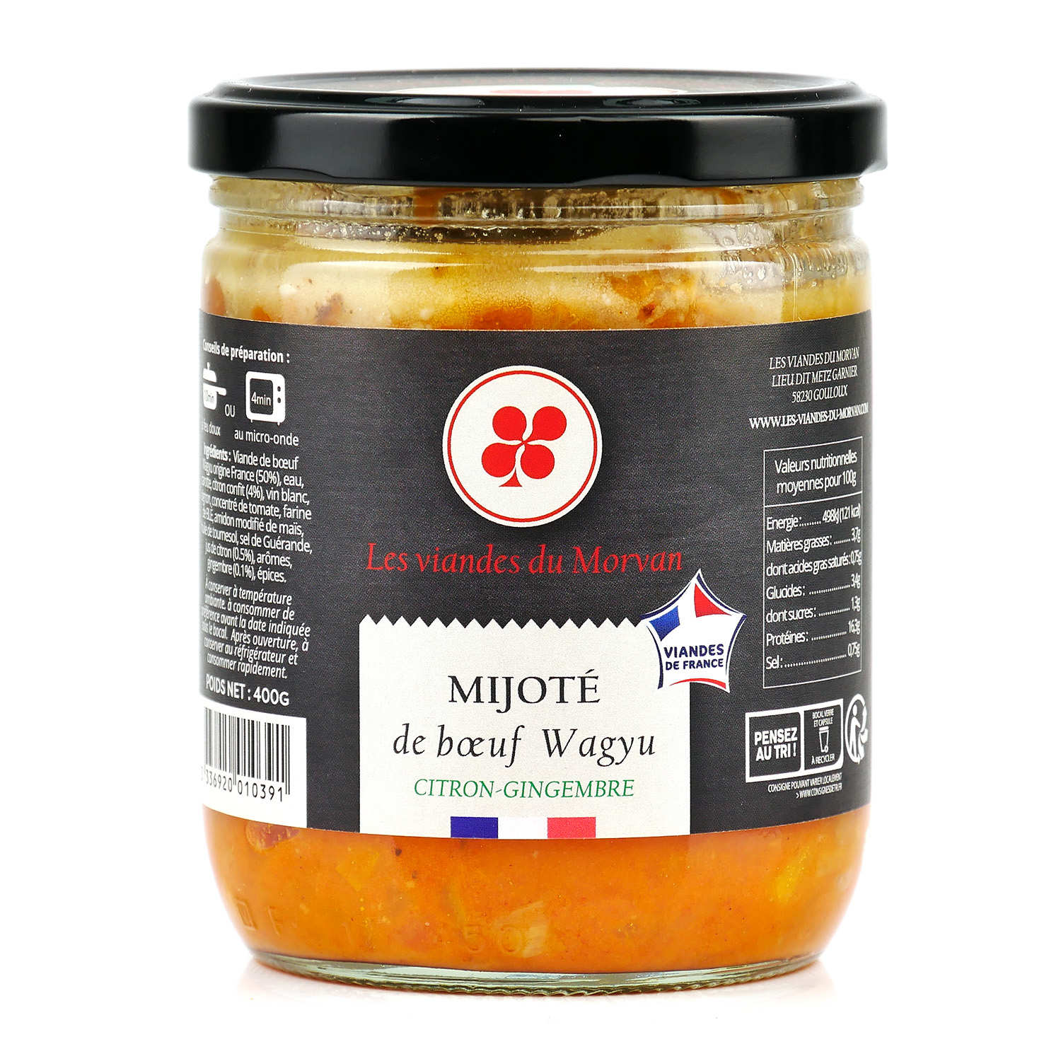 Mijoté de boeuf Wagyu citron-gingembre