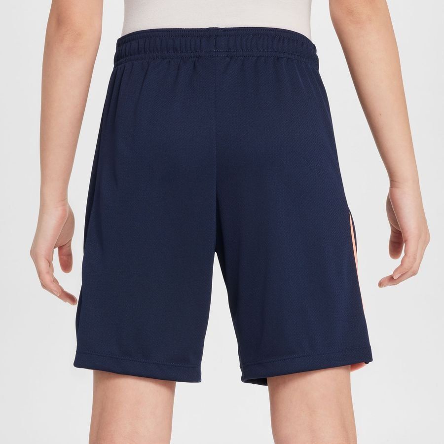 Chelsea Short d'Entraînement Dri-FIT Strike - Bleu Foncé/Orange Enfant