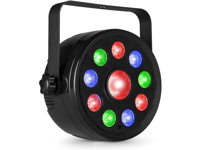 Fuzzix Scheinwerfer PLF15 LED Scheinwerfer mit 9x 2W LEDs und DMX