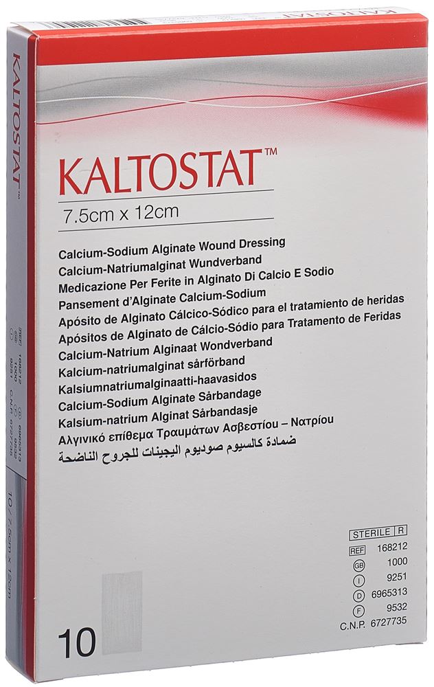 KALTOSTAT Kompressen 7.5x12cm steril 10 Stk