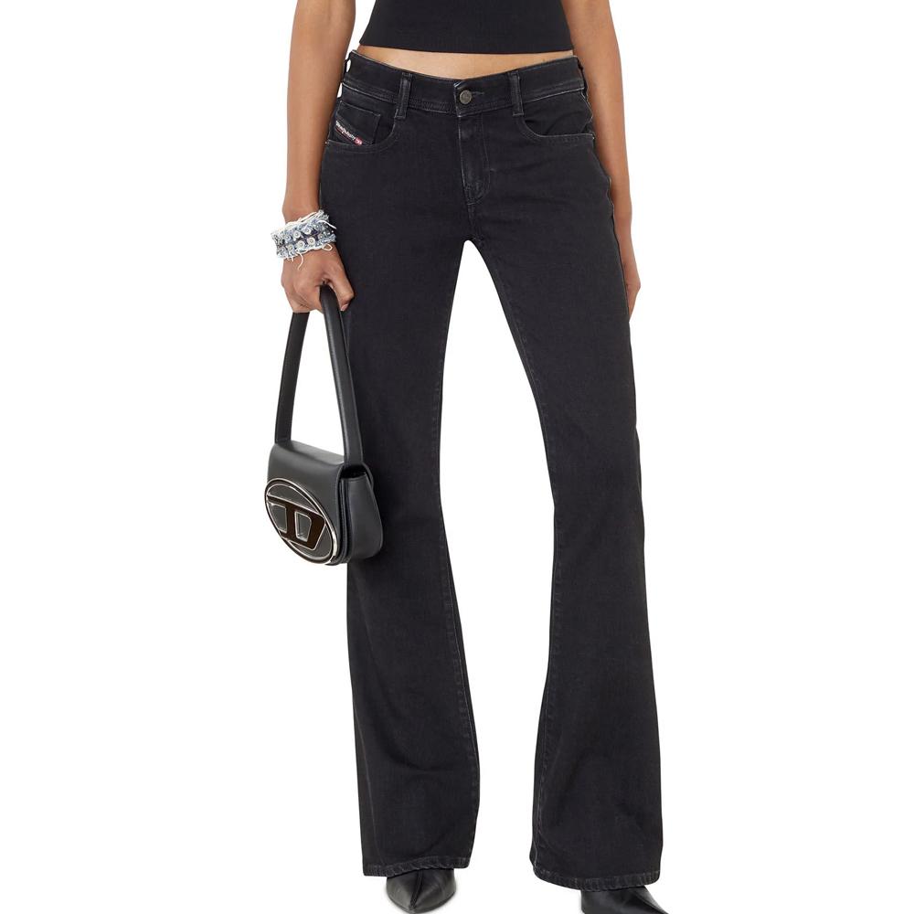 Diesel Jean Slim Fit Noir Femme Diesel Pantaloni