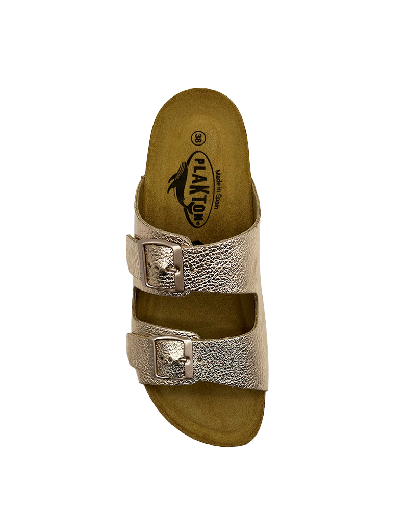 PLAKTON MULES FEMME LAMÉ ROSE