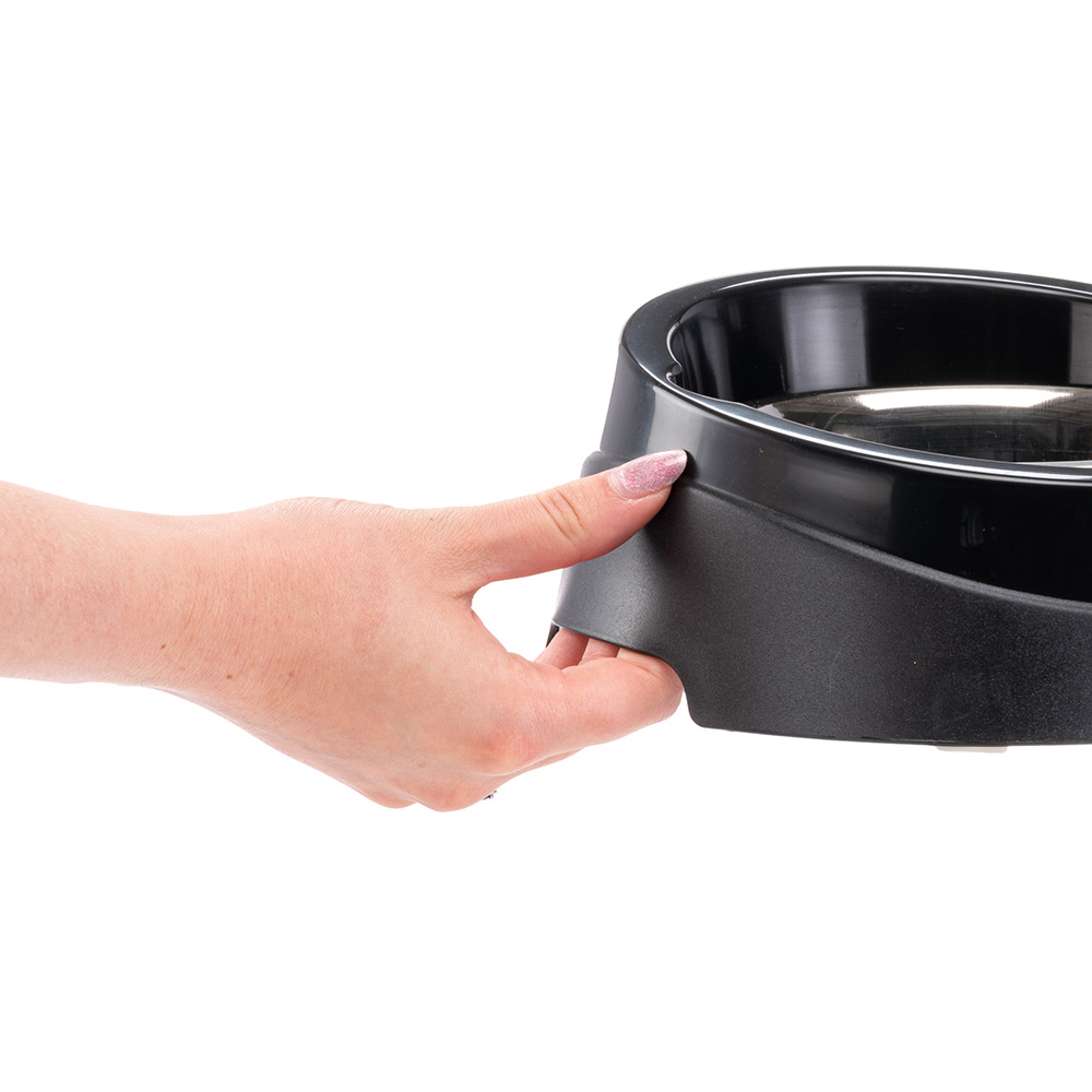 Porte-gamelle gamelles acier bord de confinement nourriture eau chien ferplast duo feed