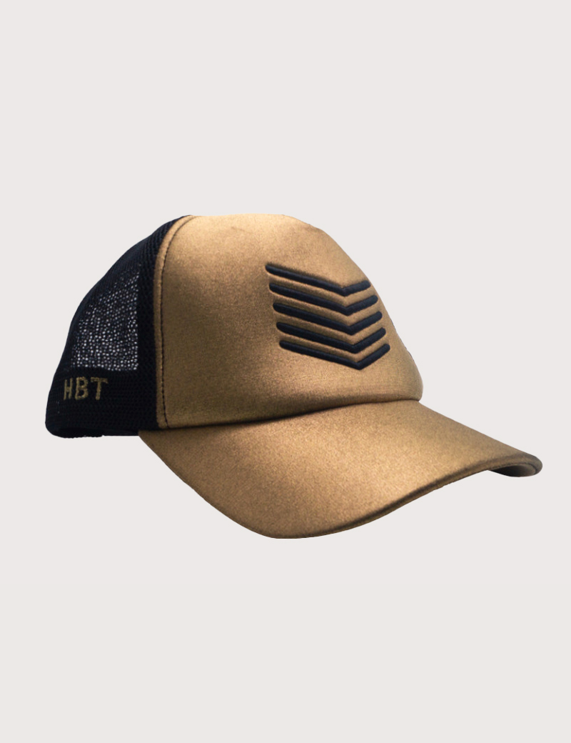 HBT CASQUETTE CHEVRONS OR NOIR