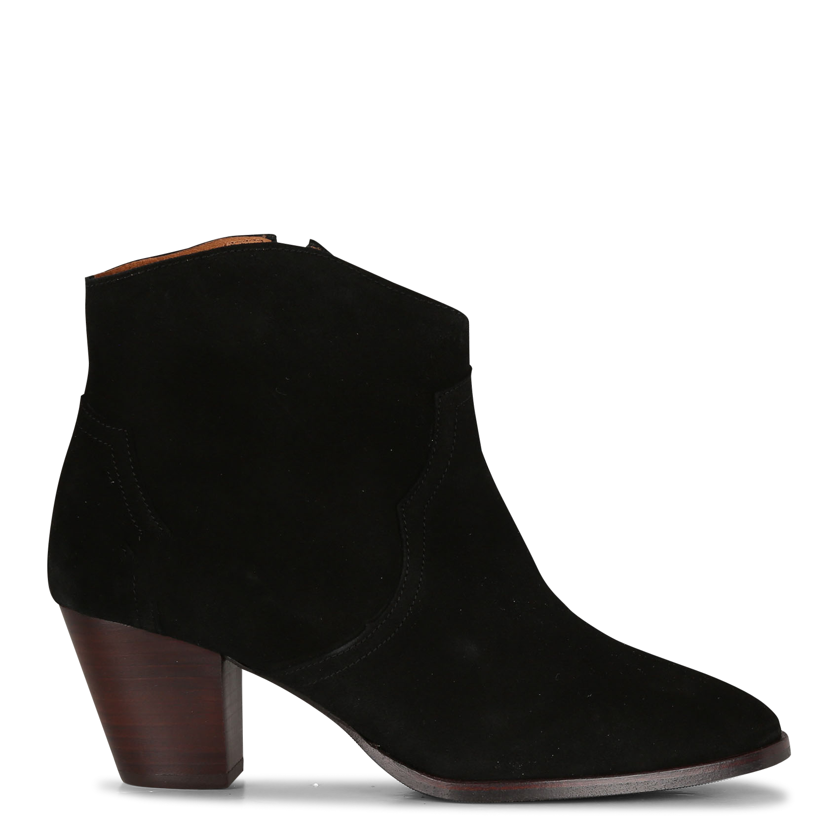 FIONA 60 - Boots en cuir de velours | Noir