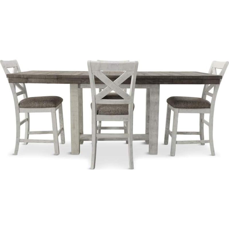 Conjunto de jantar de balcão Brewgan de 7 peças