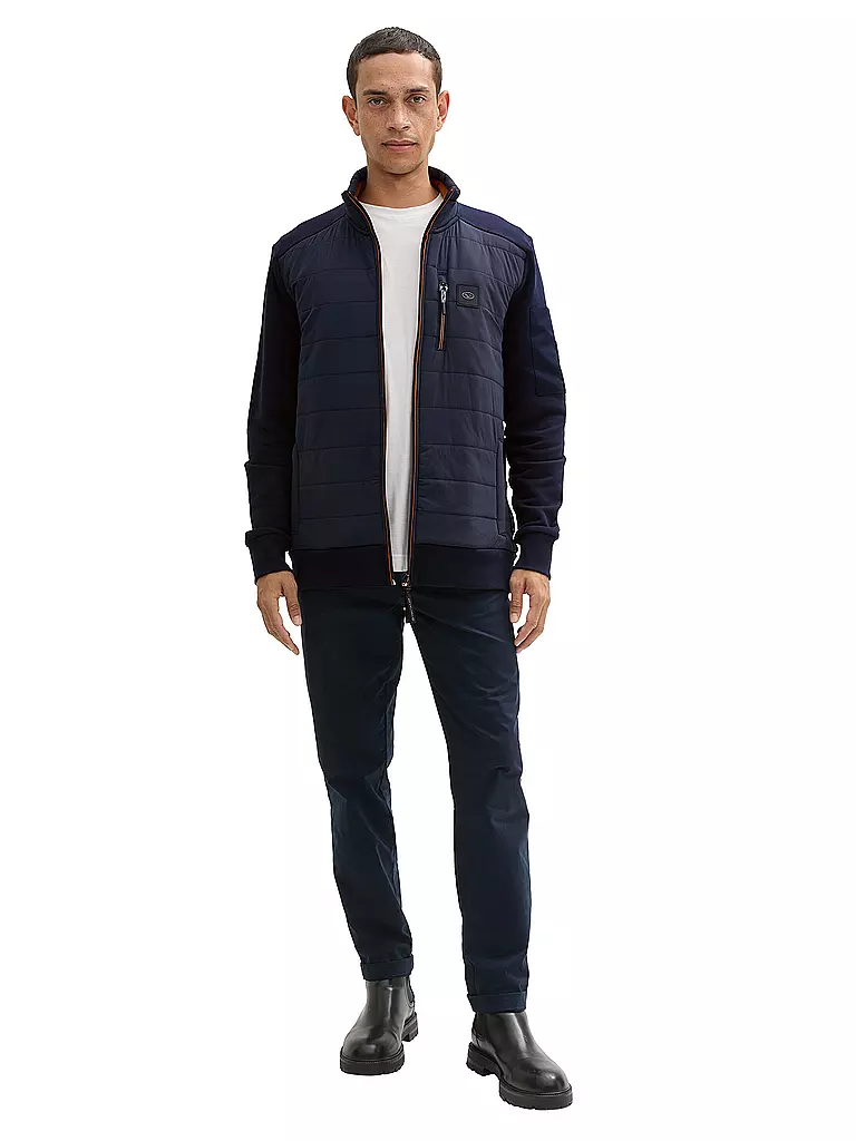 TOM TAILOR Sweatjacke dunkelblau