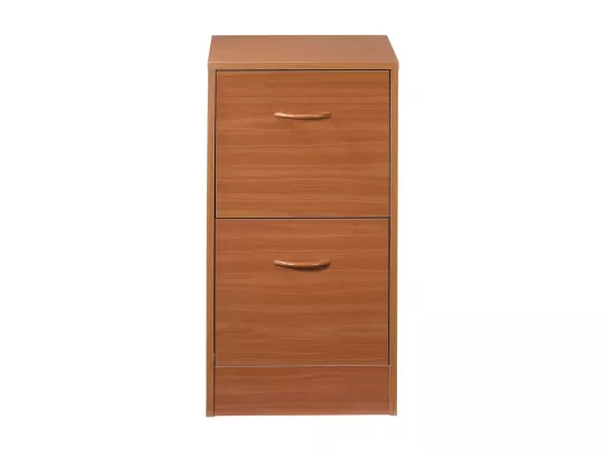 Classeur 2 Tiroirs Pour 50 Dossiers Suspendus 41,4 x 76,4 x 44 cm - Coloris: Merisier