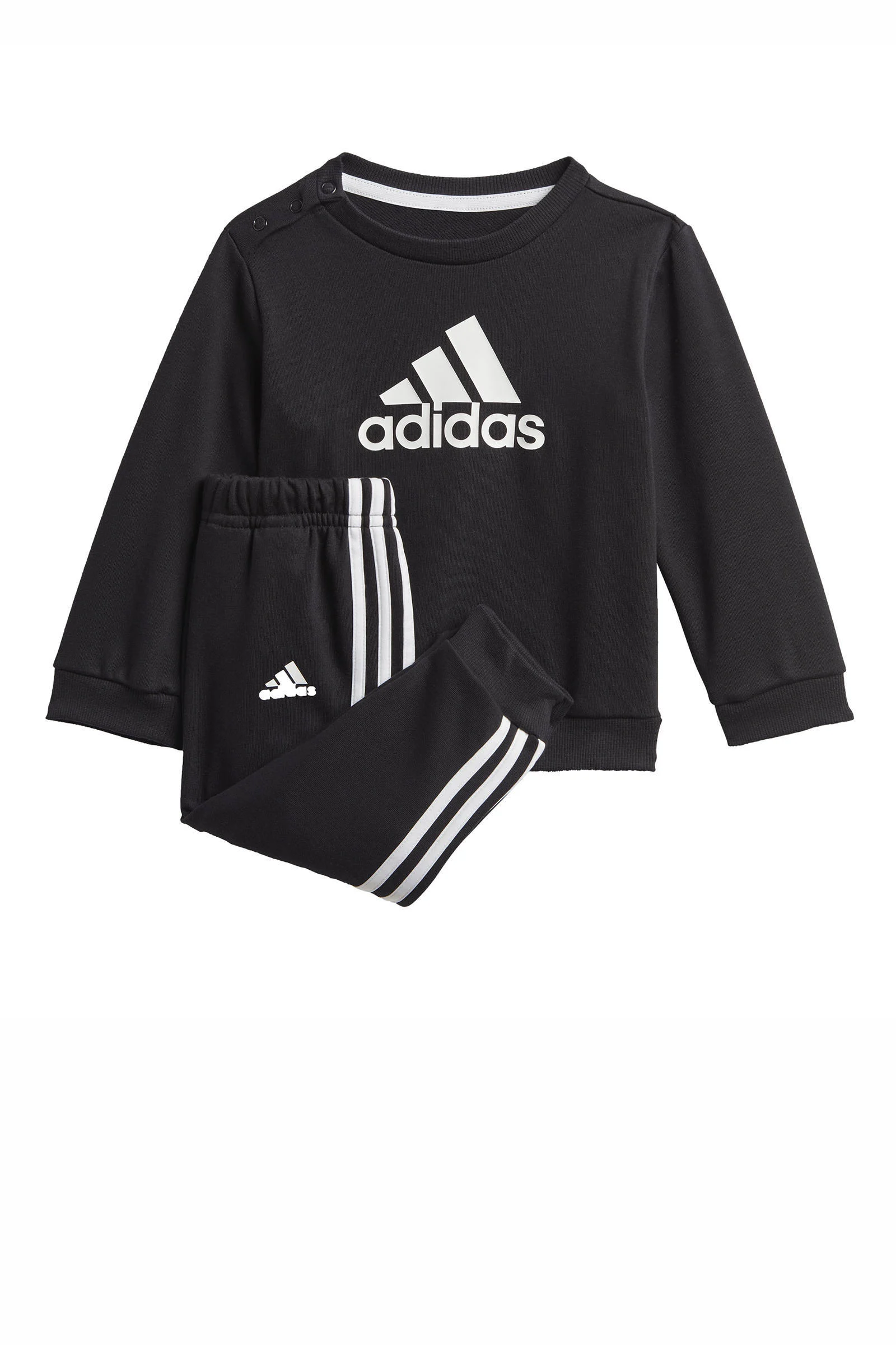 adidas joggingpak zwart/wit
