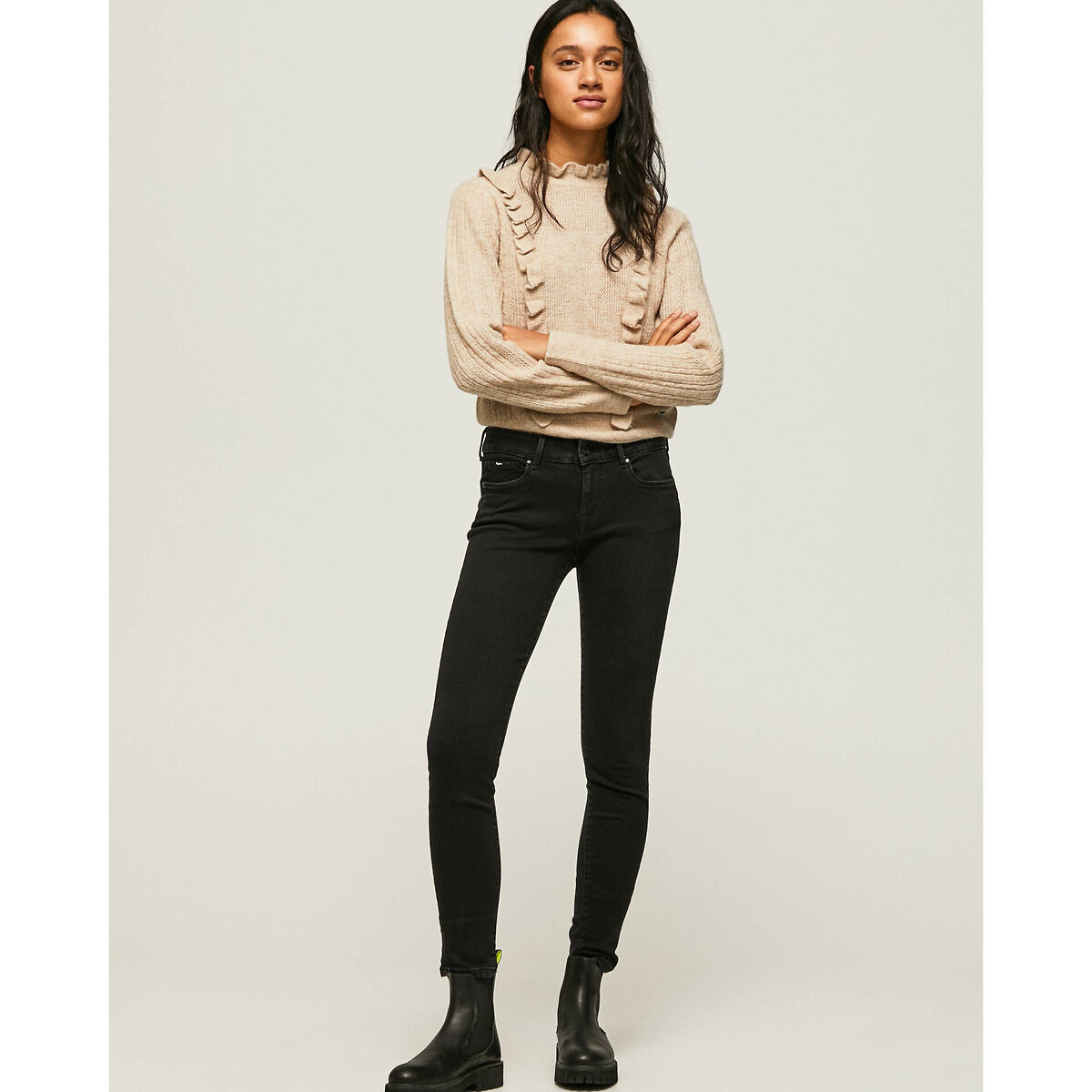 PEPE JEANS<br>Calças jeans skinny SOHO para todos os tamanhos