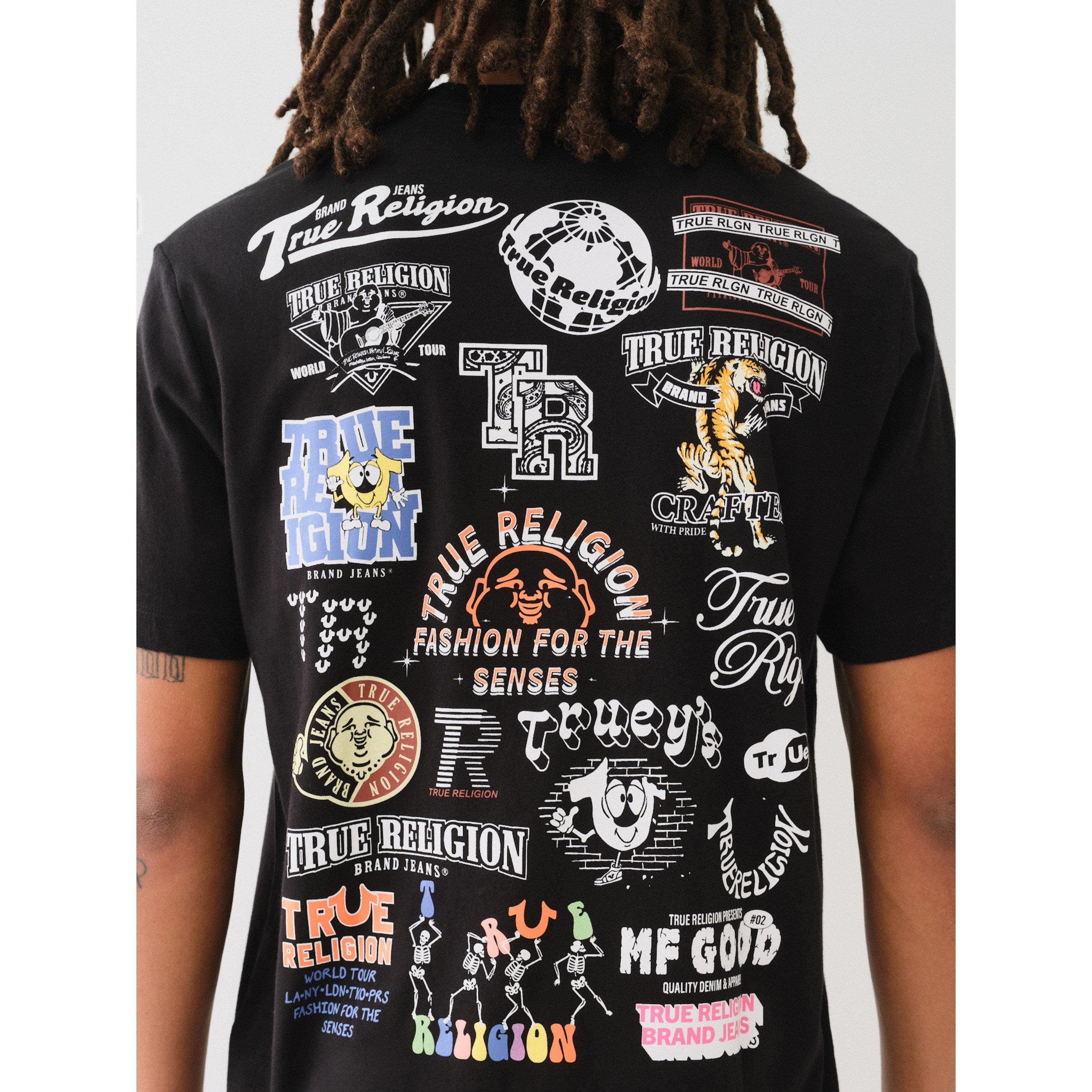 True Religion Multi Graphic Crew Tee