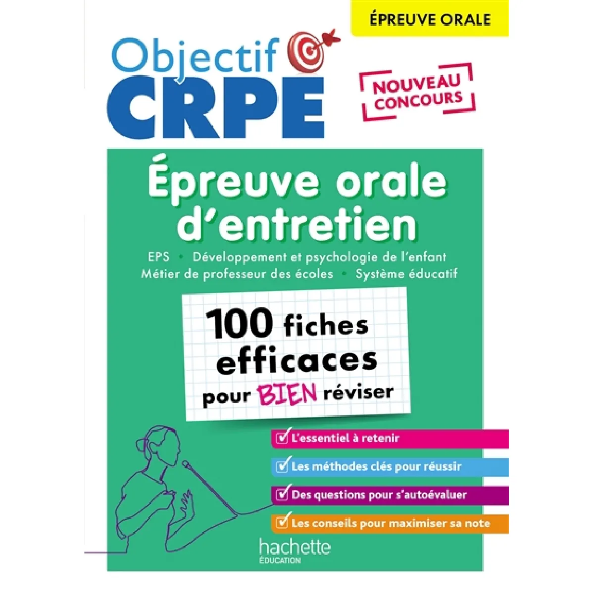 Epreuve orale d'entretien, 100 fiches efficaces pour bien réviser : EPS, développement et psychologie de l'enfant, métier de professeur des écoles, système éducatif : épreuve orale, nouveau concours · Occasion