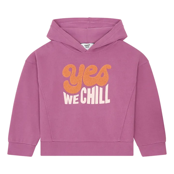 Hundred Pieces Sweat A Capuche en Coton Bio | Violet