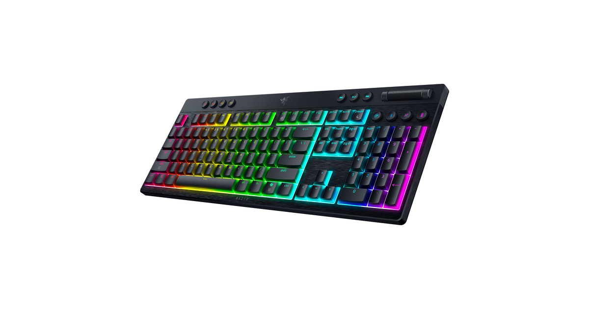 RazerBlackWidow V4 HyperSpeed, gaming toetsenbord  (Zwart, US lay-out, Razer Low-Profile Green, RGB leds, PBT double-shot)