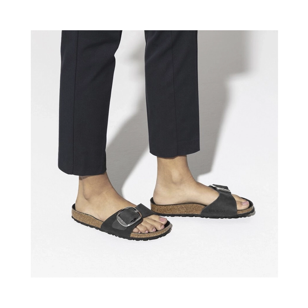 Birkenstock Madrid Big Buckle Sandalen Naturleder geölt