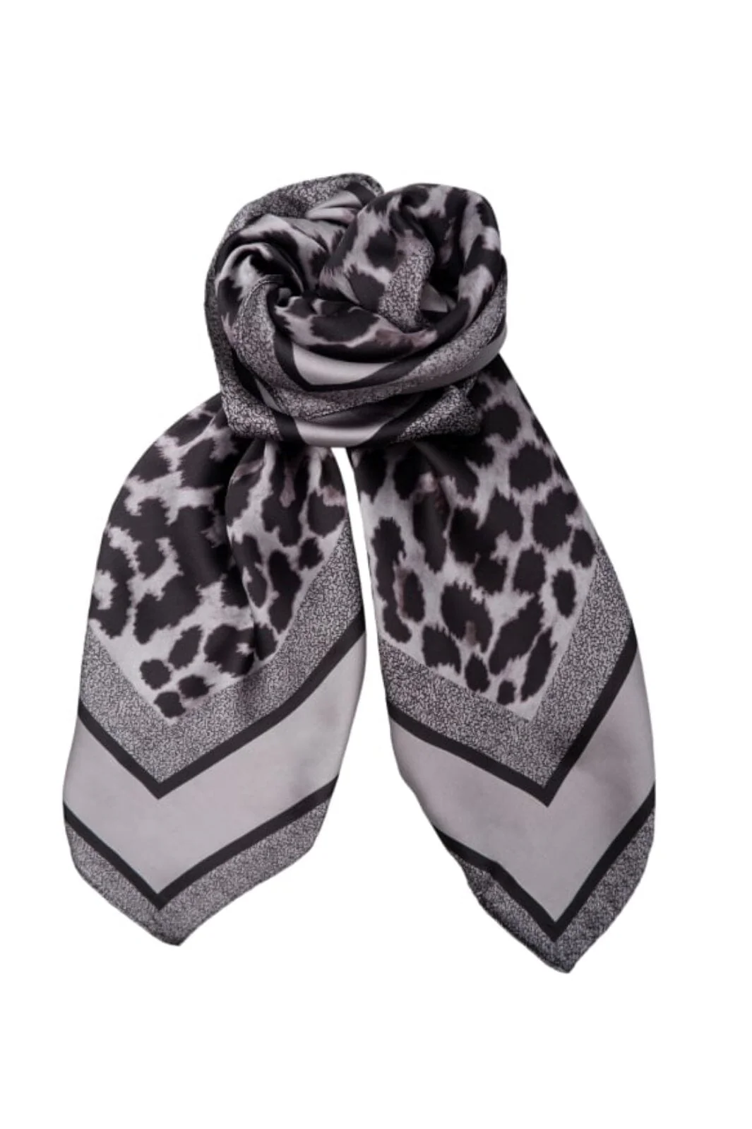 Black Colour Bcleo Mini Scarf grey leo
