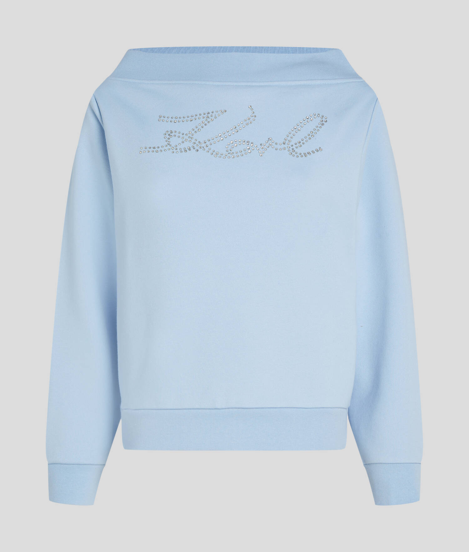 SWEAT-SHIRT À STRASS KARL SIGNATURE