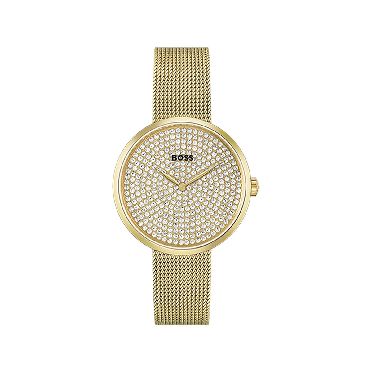 Montre BOSS Praise femme bracelet acier doré jaune