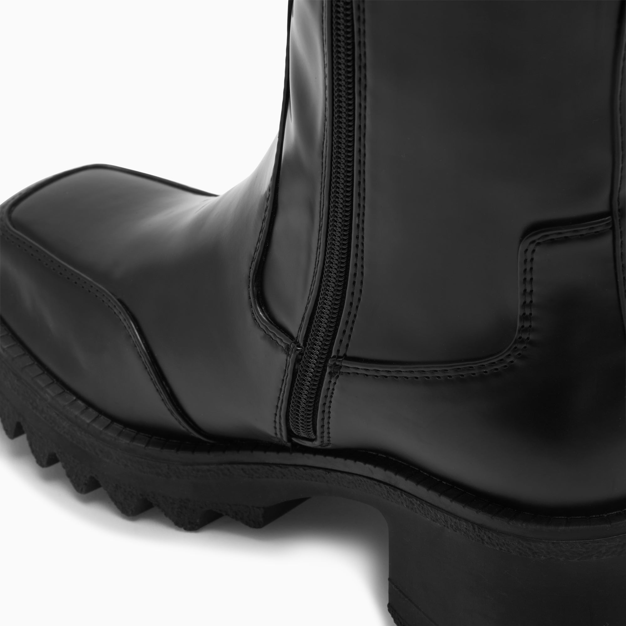 Bottes, Cuissardes-Bottes de pluie Solaine noires à talon cranté
