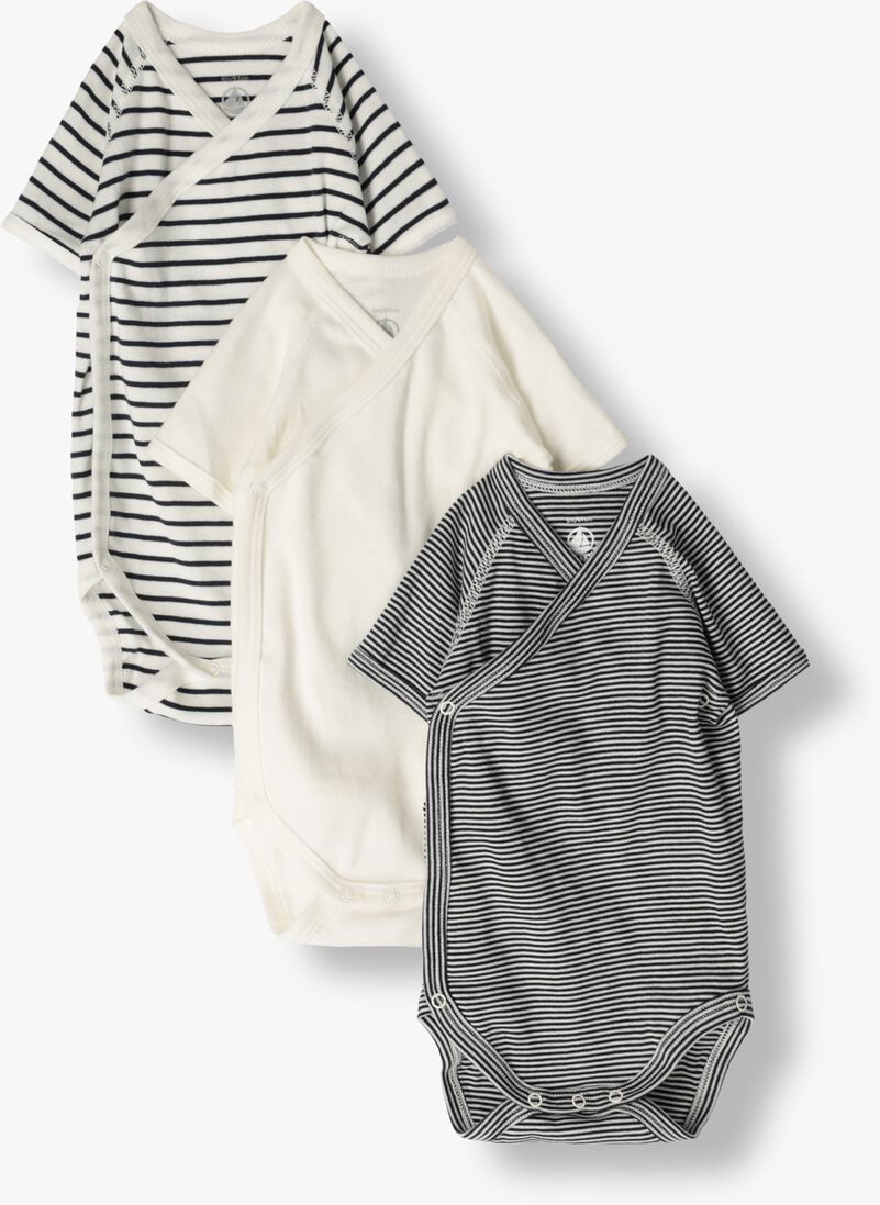 PETIT BATEAU witte petit bateau  3 bodies naiss mc
