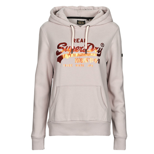 Superdry - VL EMBELLISH HOOD - Beige