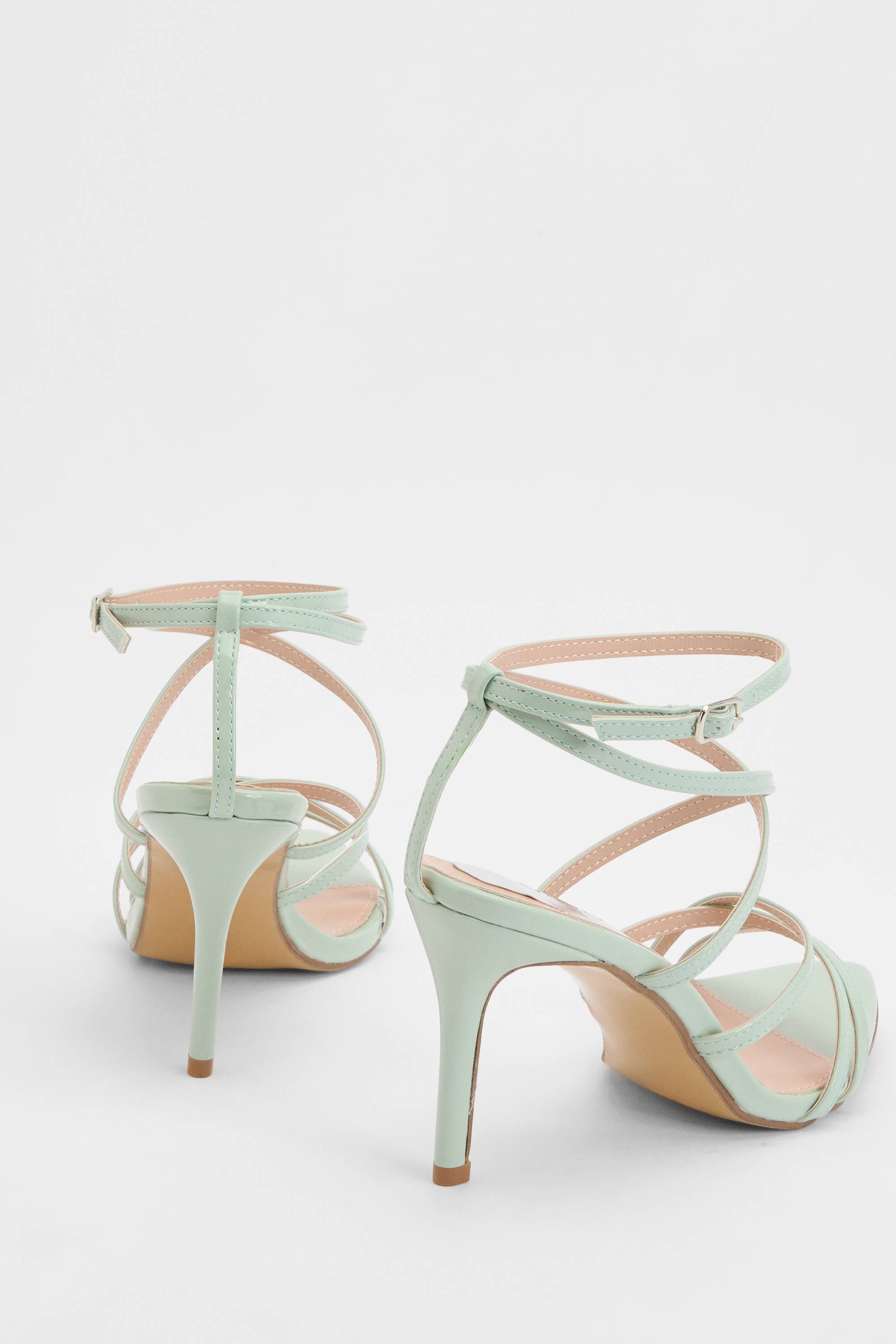 Oasis Sandales À Talons Aiguilles Hauts Helena En Synthétiquecuir Verni À Brides
