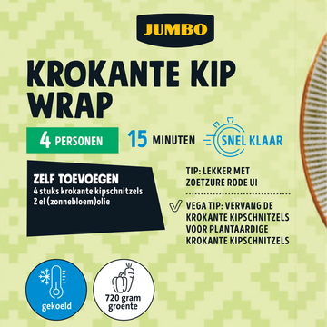 Jumbo Krokante Kip Wrap Verspakket 4 Personen