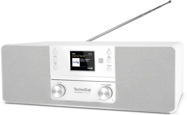 TechniSat DigitRadio 370 CD BT - Audiosystem - 2 x 5 Watt - hvid