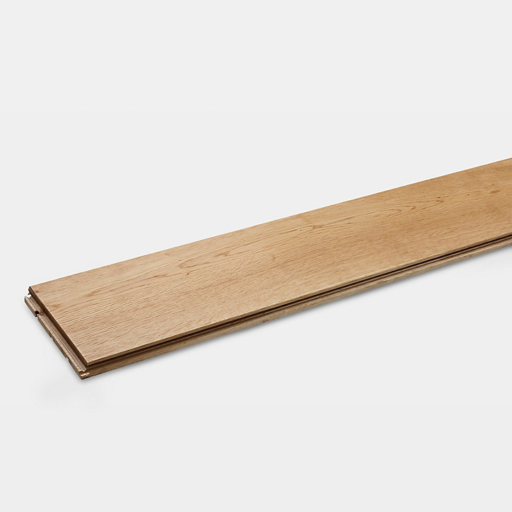 Parquet massif clipsable Ystad L en chêne huilé blond