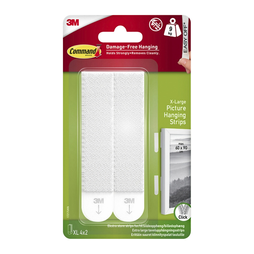 Selvklebende bildelister 4-pk Extra Large 9 kg