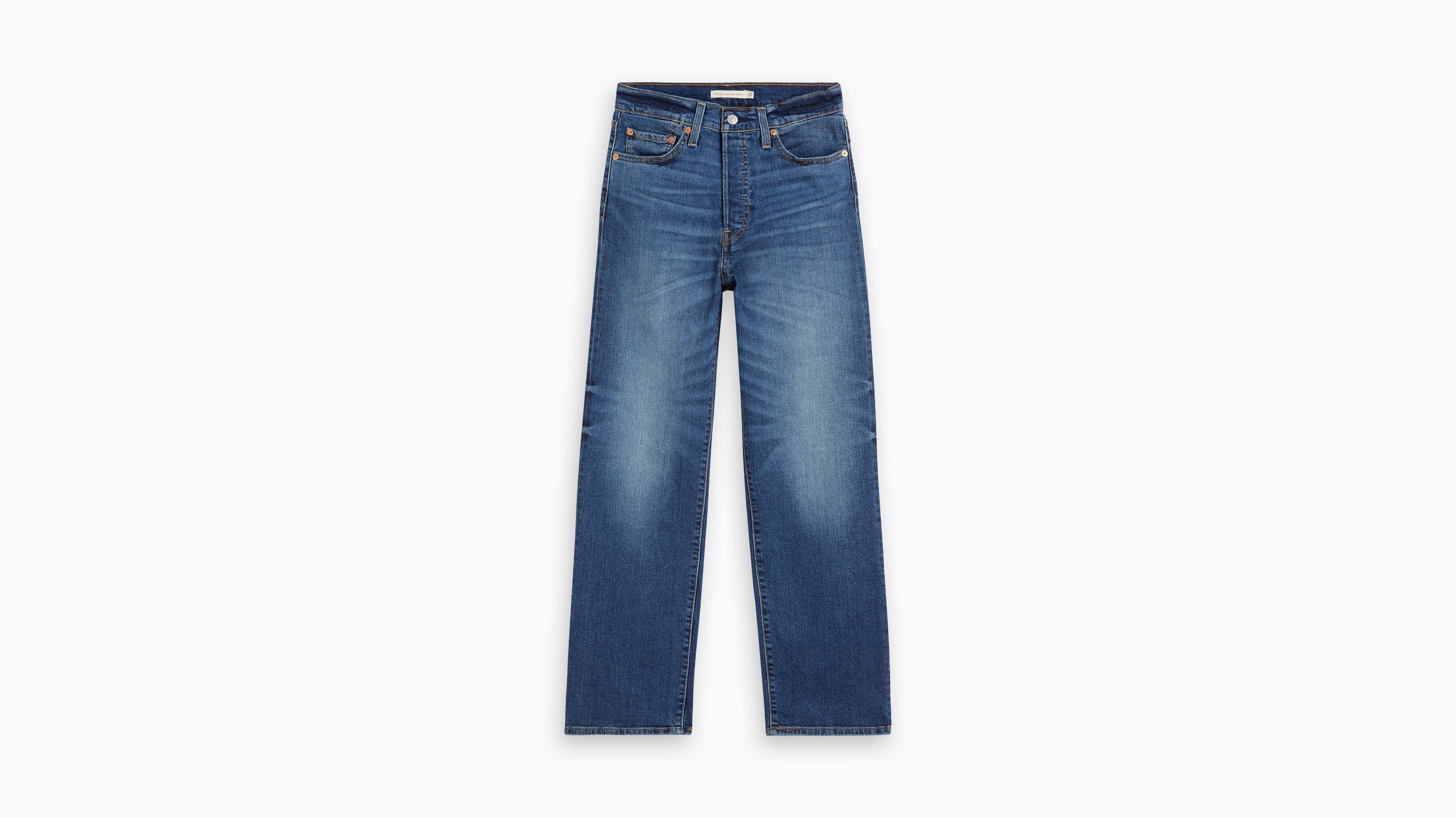 Jean Ribcage droit cheville - Dial Up The Music - Bleu