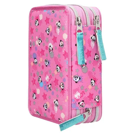 Depesche TOPModel 3-Fach Federtasche Panda pink