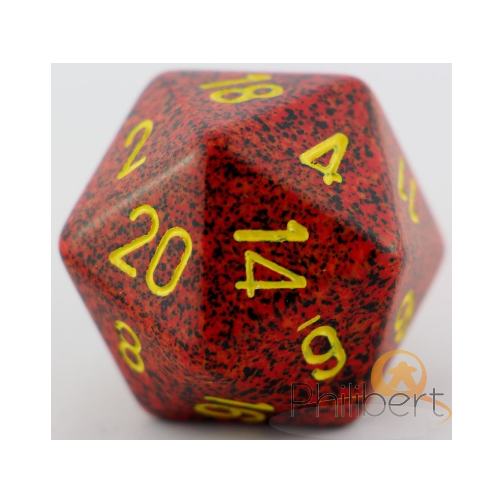 Dé 20 Faces Speckled 34mm