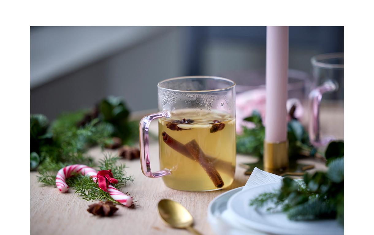 Universaltasse Torino Pink, 2 Stück, 40 clGlasbecher mit Henkeln