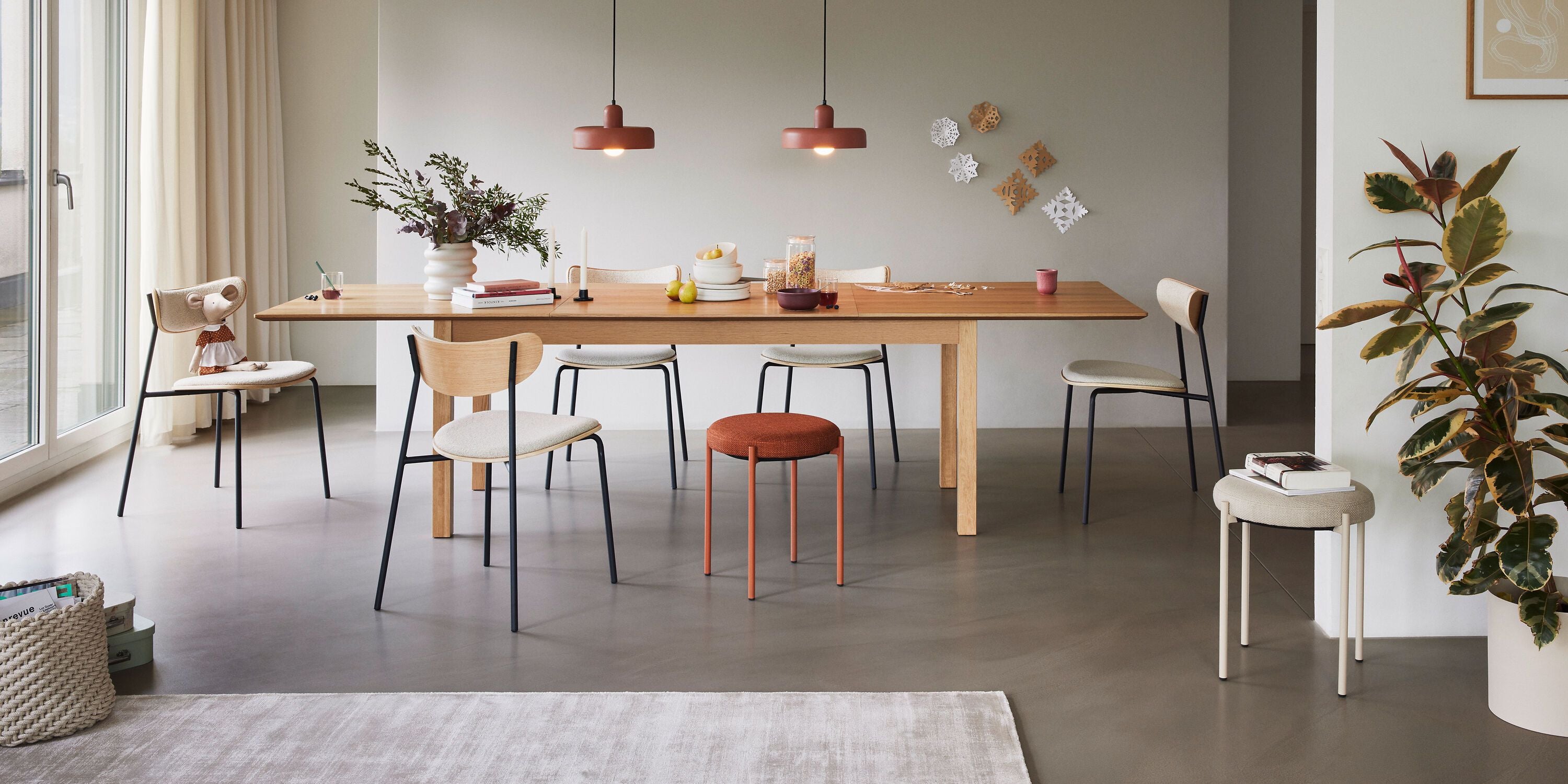 LENZO Stuhl - Beige / B: 49.0 cm x T: 52.0 cm x H: 82.0 cm