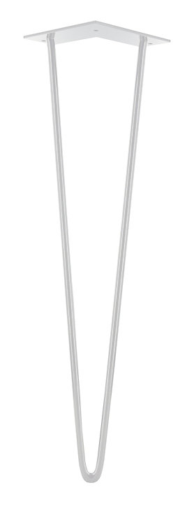Pied de meuble filaire H. 50 cm Cime acier blanc