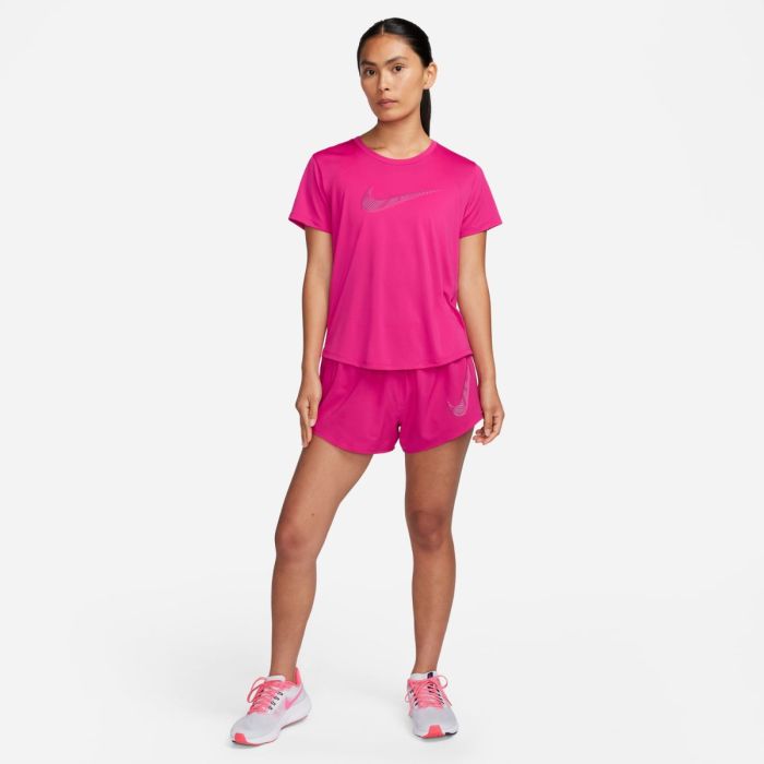 Nike Dame T-shirts Nike Women's Dri-FIT Swoosh SS Tee Pink