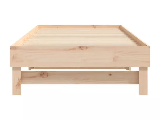 Lit coulissant 2x(80x200) cm Bois de pin massif