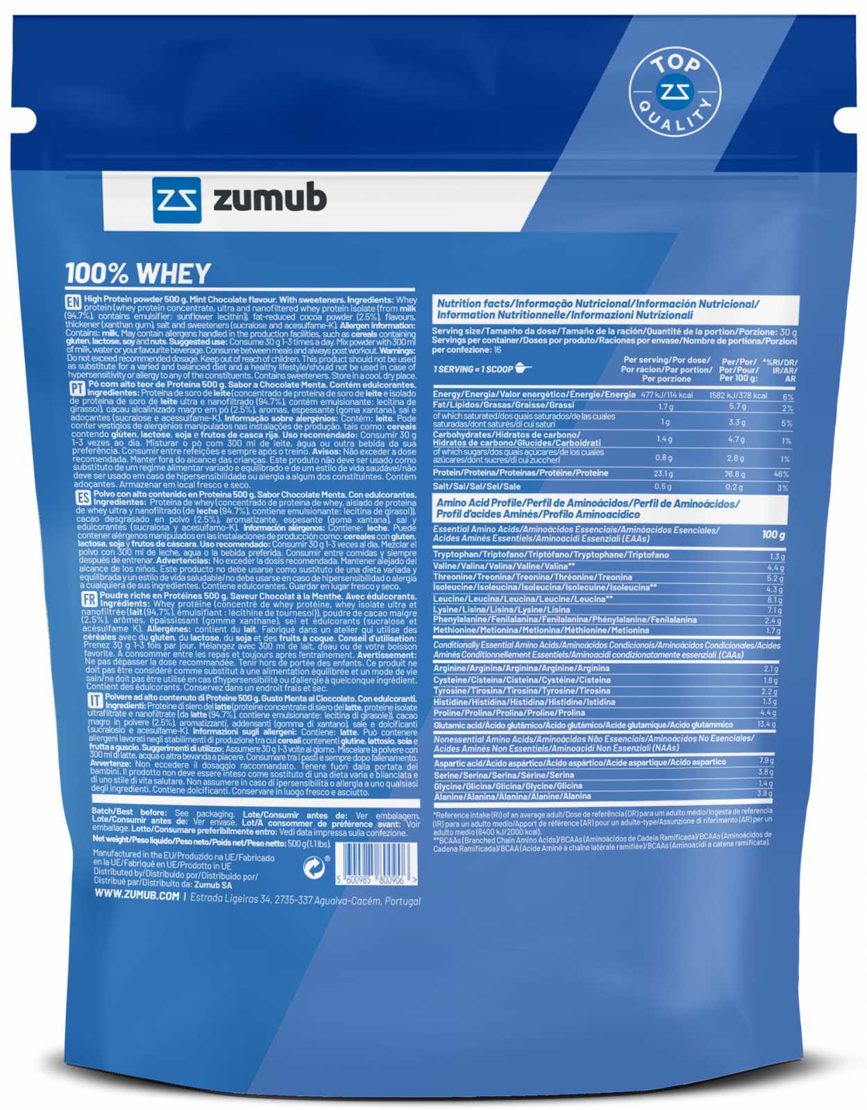 Zumub 100% Whey 500g