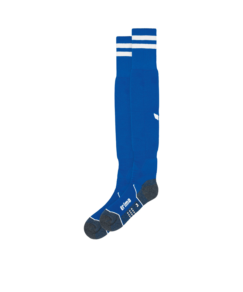 Erima Stutzenstrumpf Stripes Blau Weiss