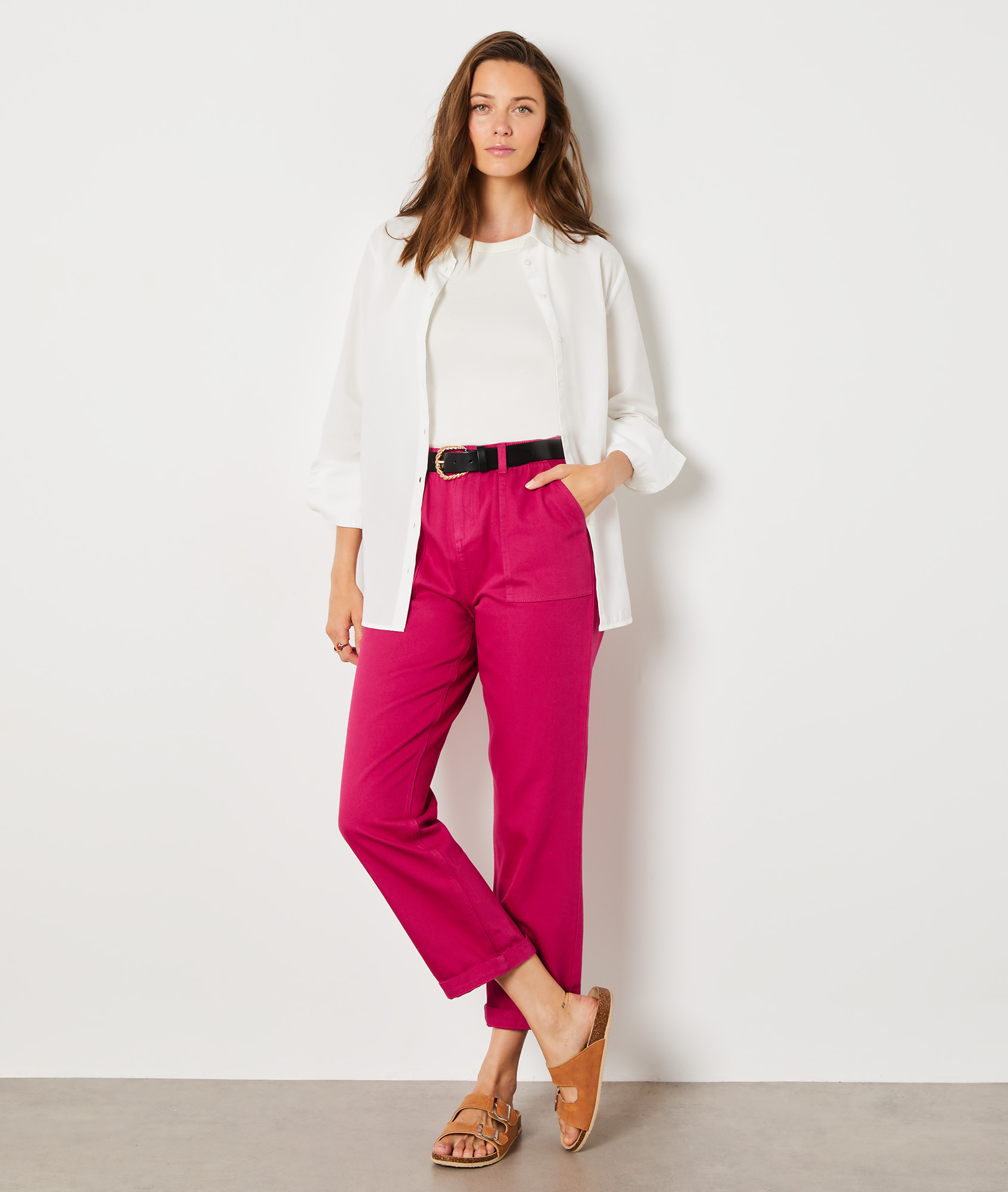 Pantalon coupe carotte