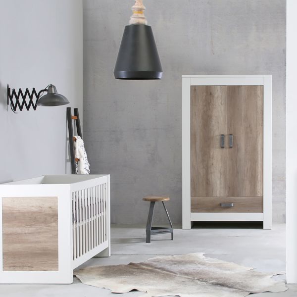 Kidsmill Long Island Kledingkast 2-Deurs Wit