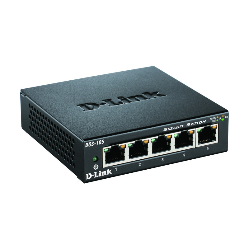 D-Link DGS-105 5-Port Gigabit Switch
