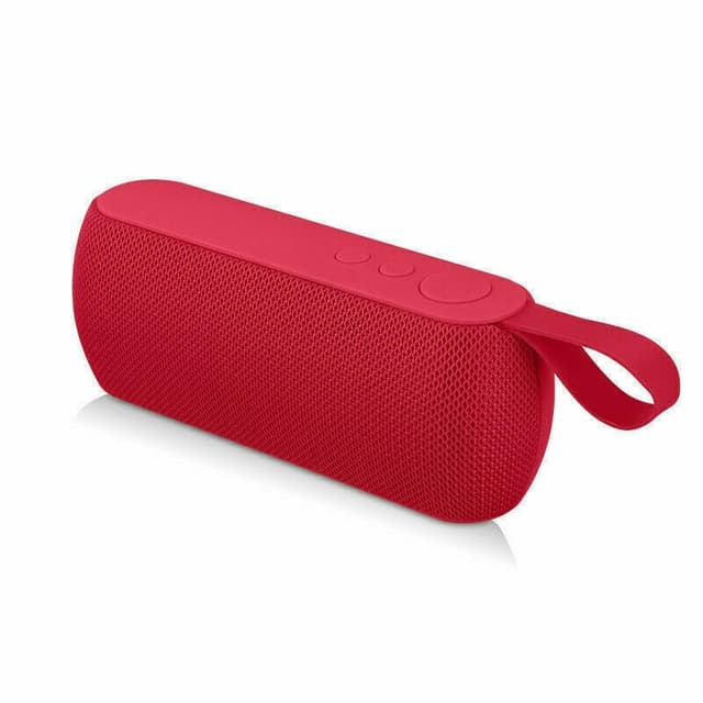 Q106 trådløs højttaler, Bluetooth, USB, rød