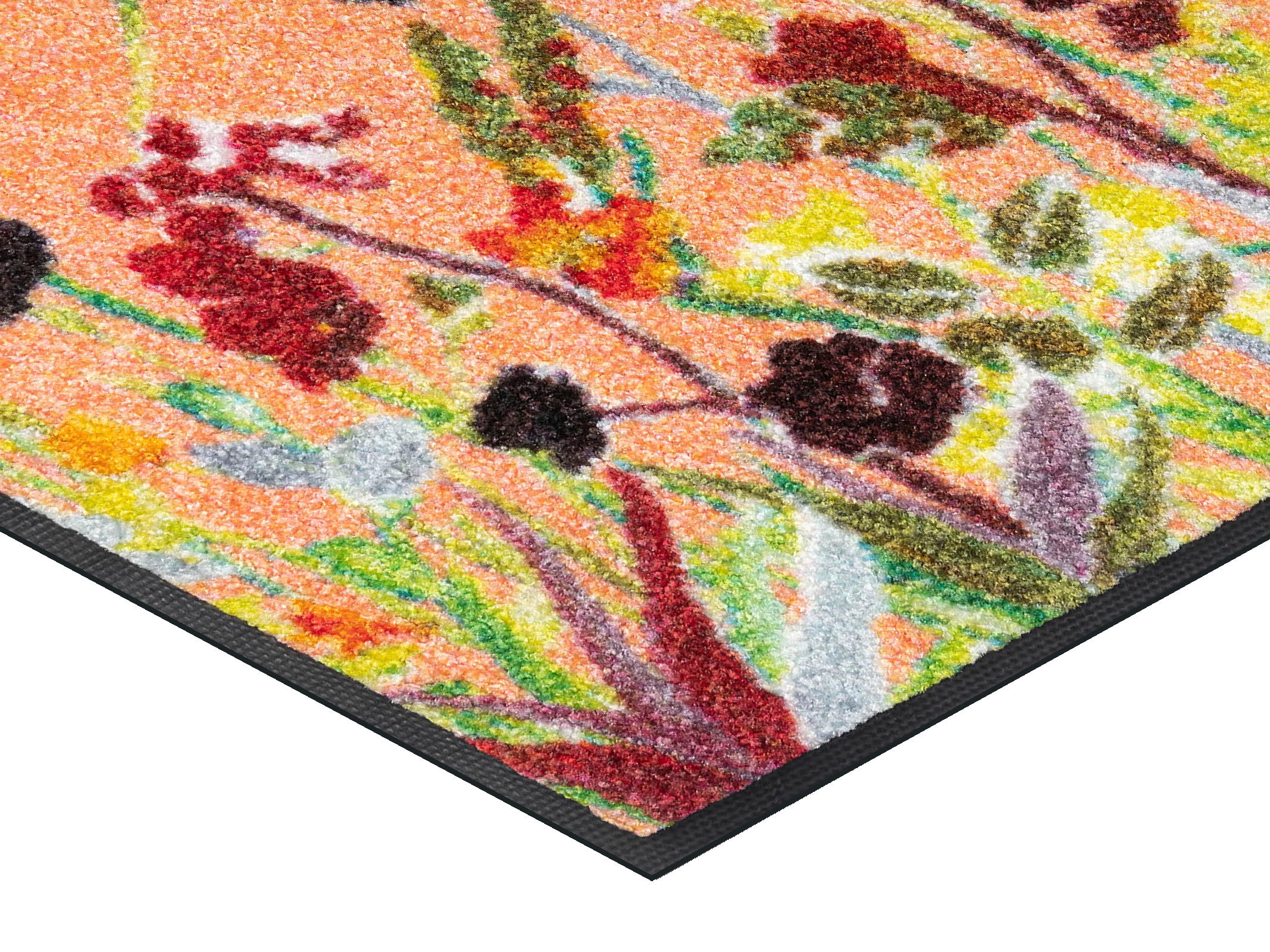 wash+dry by Kleen-Tex Fussmatte »Wildflowers« rechteckig 7 mm Höhe Schmutzfangmatte, Motiv Blumen, rutschhemmend, waschbar