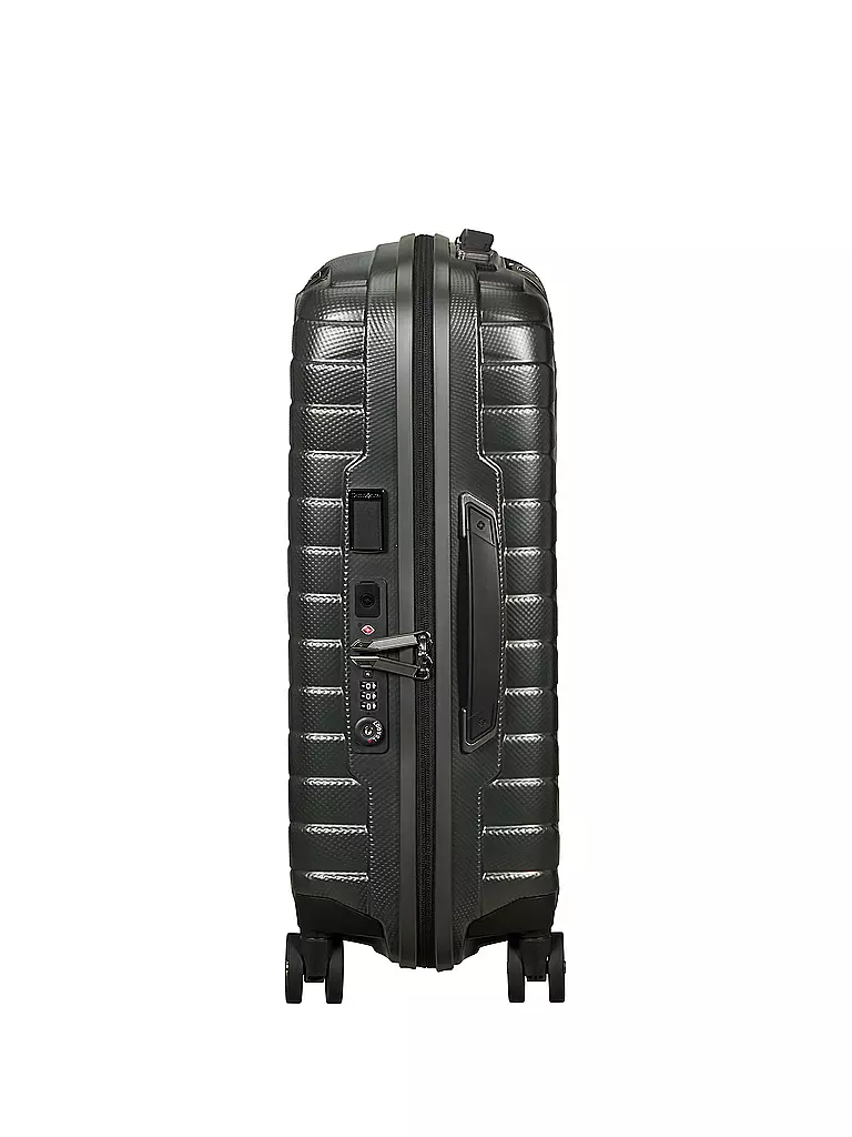 SAMSONITE Trolley Proxis Spinner 55cm Erweiterbar matt climbing  dunkelgrün