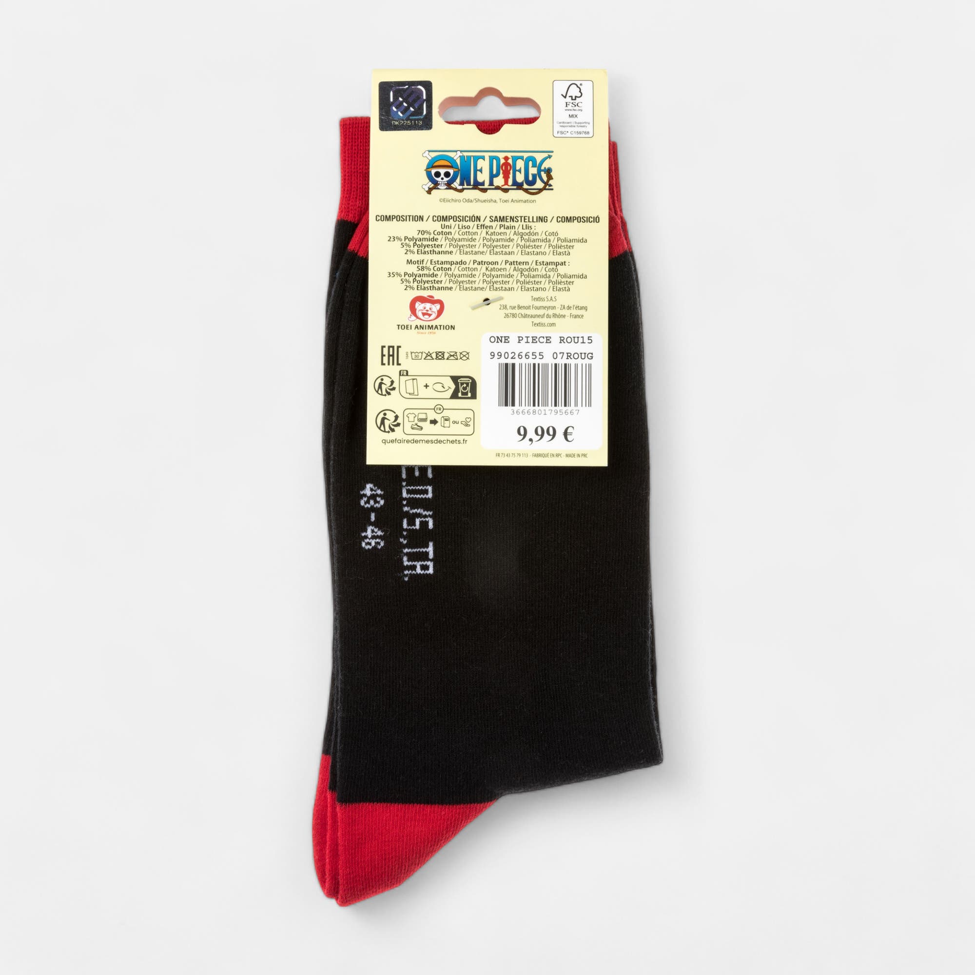 Chaussettes Homme rouge