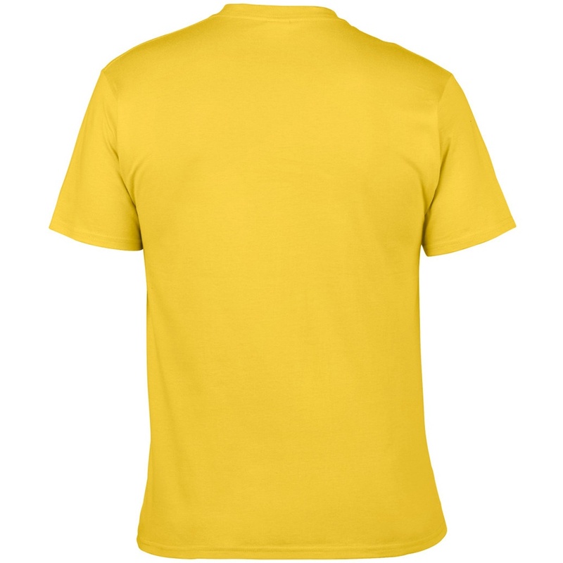 Camiseta básica de manga curta macia, 100% algodão grosso, Gildan