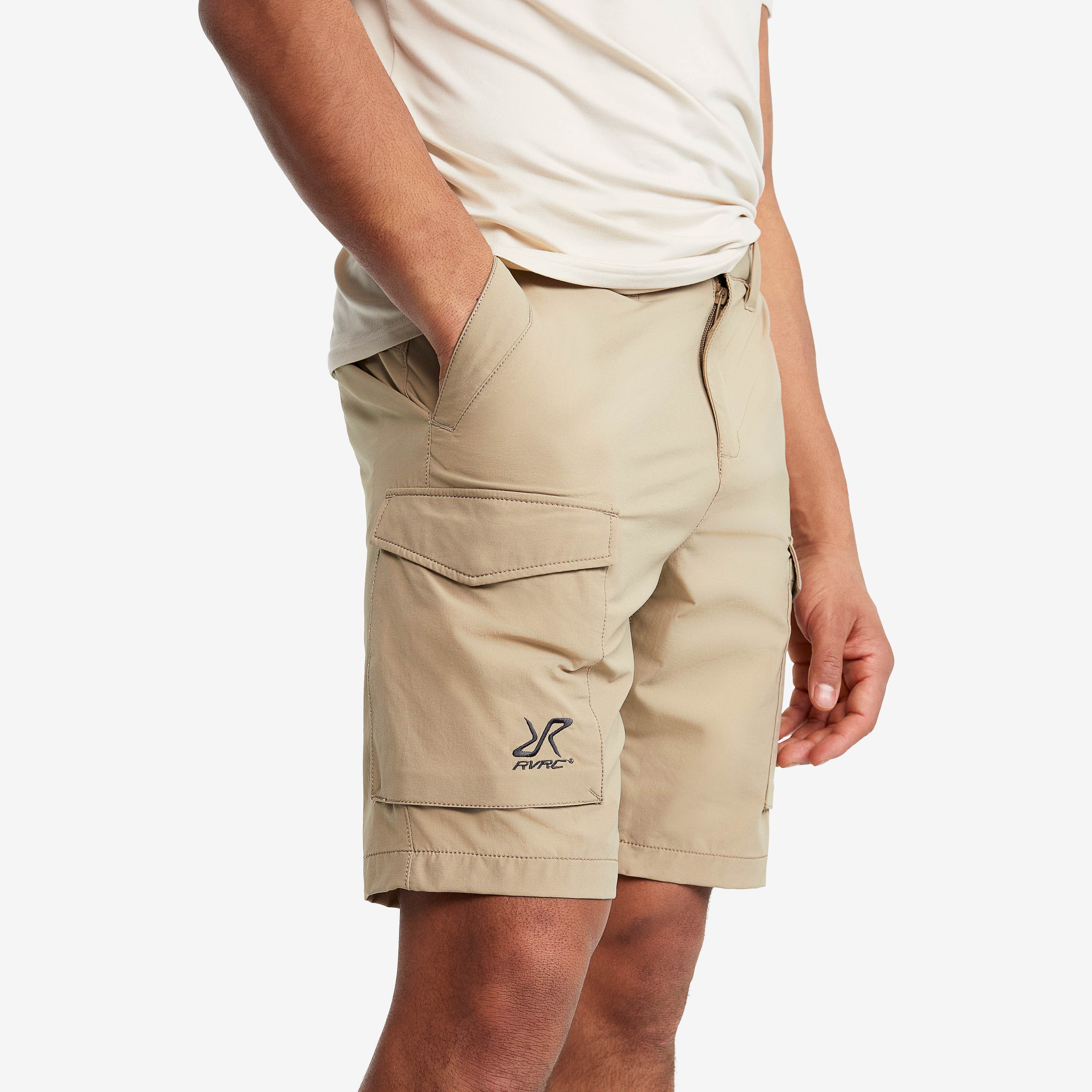 Adventure Cargo Stretch Shorts Herre Khaki